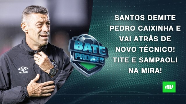 Santos DEMITE o técnico Pedro Caixinha; Flamengo e Palmeiras VENCEM e LIDERAM! | BATE-PRONTO!