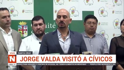 JORGE VALDA VISITÓ A CÍVICOS