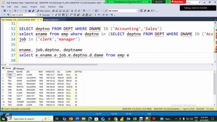 SQL Practice Session 13 April 2025