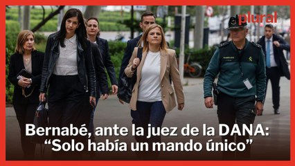 Bernabé declara ante la juez de la DANA: "Solo había un mando único"