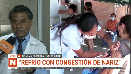 Infectólogo afirma que en Bolivia tenemos retraso de la vacuna para la influenza