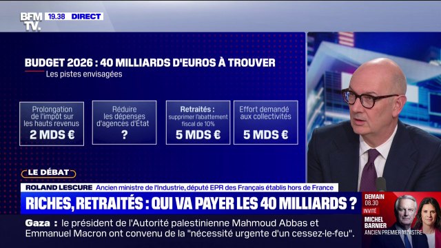 40 milliards d'économies sur le budget: Évidemment que les retraités vont devoir aussi contribuer , assure Roland Lescure (ancien ministre de l'Industrie)