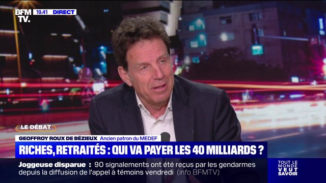 40 milliards d'euros d'économies: Taxer plus les entreprises et les riches, on sait que ça ne marche pas , affirme Geoffroy Roux de Bézieux (ancien patron du Medef)