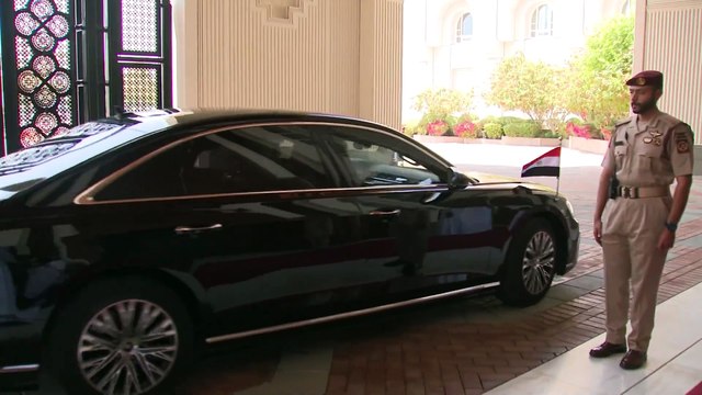 الرئيس عبد الفتاح السيسي يلتقي أمير دولة قطر في الديوان الأميري بالعاصمة القطرية الدوحة