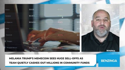 Melania Trump's Memecoin Sees Huge Sell-Offs As Team Quietly Cashes Out Millions In Community Funds