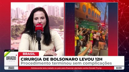 CIRURGIA DE BOLSONARO ULTRAPASSA 12 HORAS E FOI UM SUCESSO