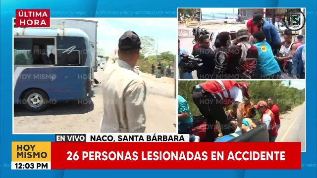 Pasajeros heridos de accidente en Naco fueron trasladados de emergencia