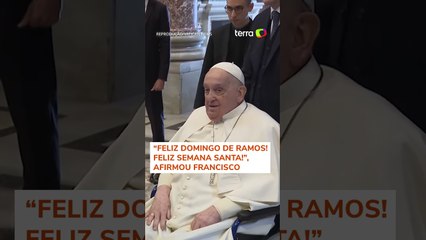 Com aparência frágil, papa Francisco faz aparição inesperada no Vaticano #shorts