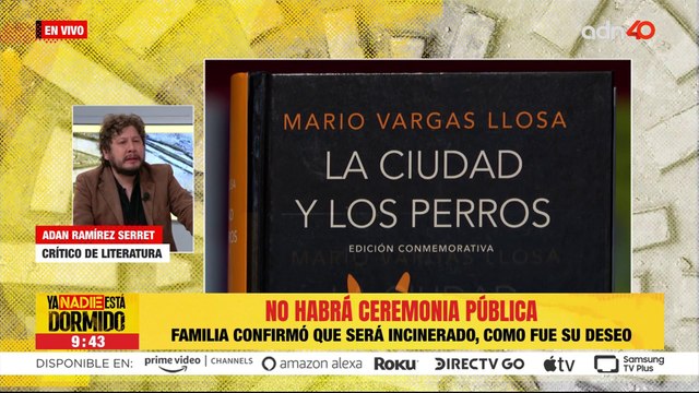 Murió el escritor Mario Vargas Llosa quien ganó el Premio Nobel de Literatura en 2010