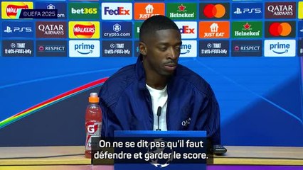 PSG - Dembélé : "On vient ici pour gagner, pas pour spéculer"