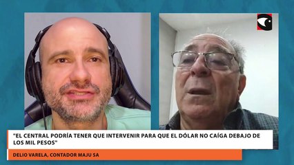 El Central podría tener que intervenir para que el dólar no caíga debajo de los mil pesos
