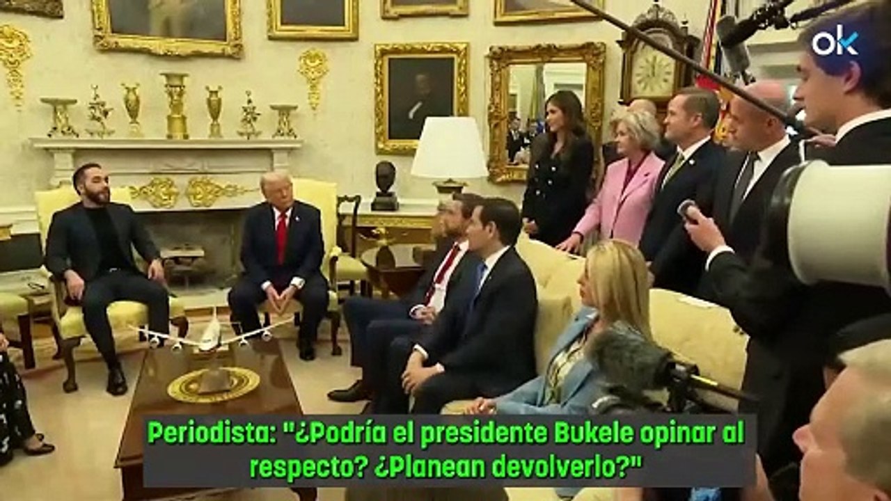 Bukele confirma ante Trump que no devolverá al deportado por error: "No voy a mandar terroristas a EEUU"