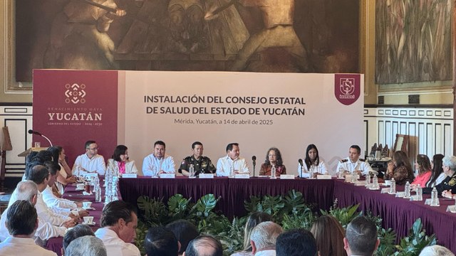 El gobernador Joaquín Diaz Mena instala el Consejo Estatal de Salud en Yucatán