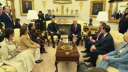 "Se lo agradecemos", dice Trump a un Bukele con "muchas ganas de ayudar" en migración