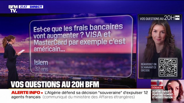 Droits de douane américains: VISA, Mastercard... Est-ce que les frais bancaires vont augmenter? Vos questions au 20h BFM