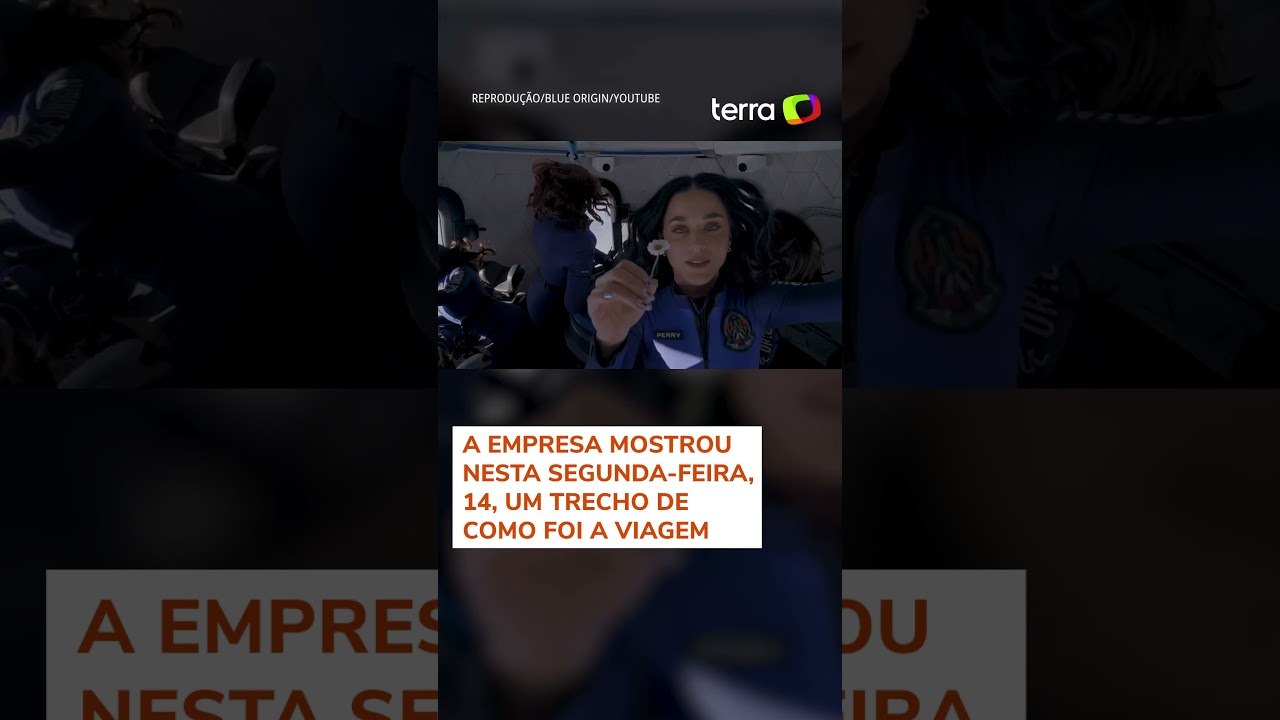 Blue Origin divulga vídeo de Katy Perry e tripulação no espaço #shorts