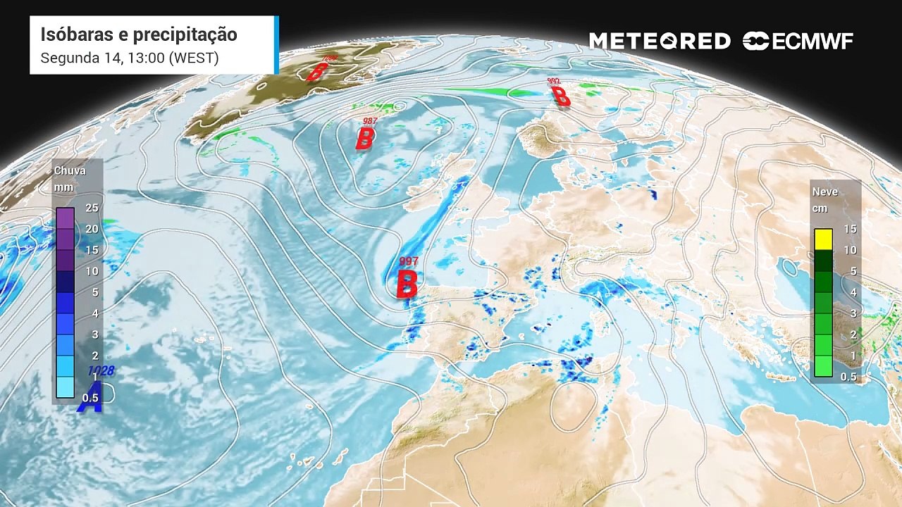 Semana da Páscoa 2025 em Portugal com chuva, frio e neve