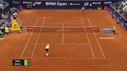Munich - Müller battu d'entrée par Zverev