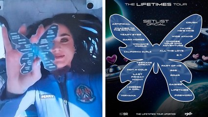 Katy Perry revela el setlist de su concierto, ¡en el espacio!