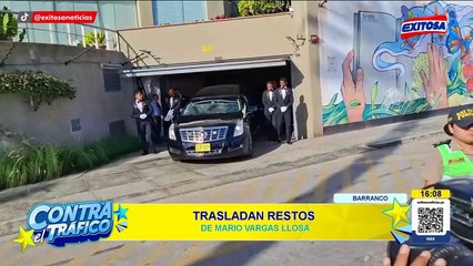 Trasladan restos de Mario Vargas Llosa: Así fue la salida de su vivienda en Barranco