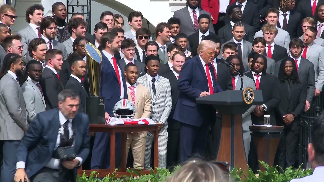 USA - President Trump Welcomes the 2025 College Football National Champions  (14.04.25)