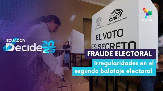 Ecuatorianos no reconocen los resultados del segundo balotaje electoral 2025