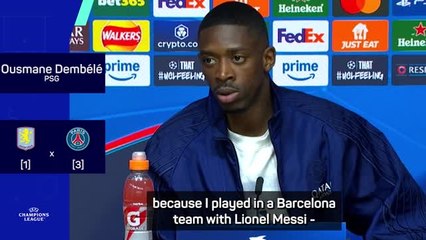 Messi's Barcelona the best team I've played in - Dembele