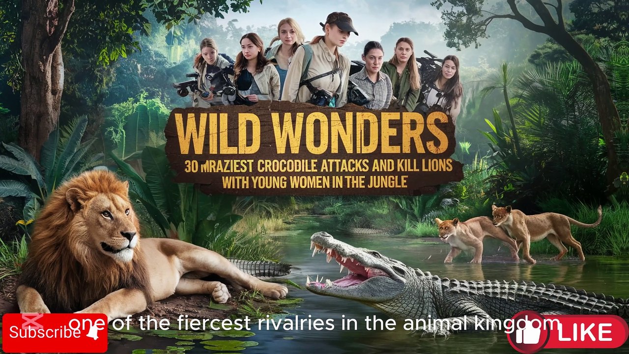 "When Lions Clash with Crocodiles: Untamed Battles & the Hidden Beauty of River Women | Wild Wonders"