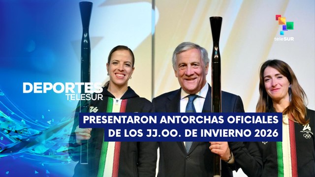 Presentaron antorchas de JJ.OO. de Invierno 2026 DEPORTES TELESUR 14-04-2025