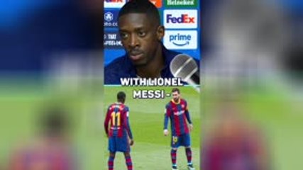 Messi's Barcelona the best team I've played in - Dembele