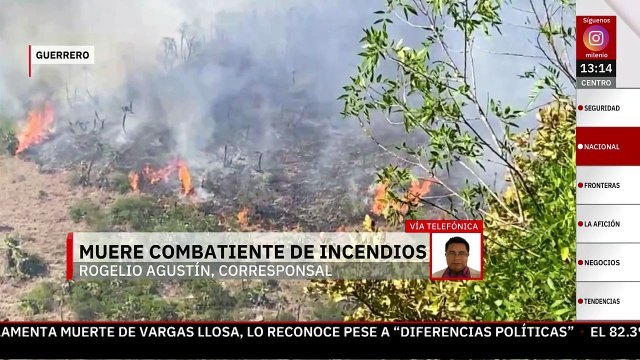 Muere combatiente de incendios forestales en Guerrero