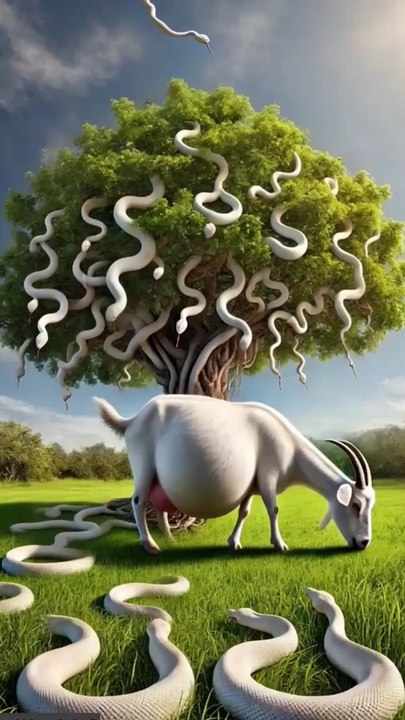 Why this Goat rescue || Goat and Snake story 😱 #facebookviral #foryouシ #BunnyAdventure #trend #amazingfacts #animation #indian #bestoftheday #trending #explore  #cartoon #Amazing #shorts #AI #duck #animals @follwer @Highlights @everyone @Facebook