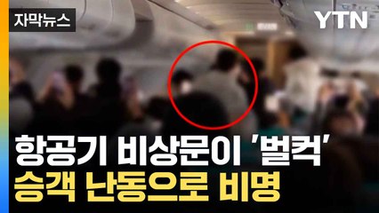 [자막뉴스] "우발적으로 난동"...항공기 비상구 개방한 승객 / YTN