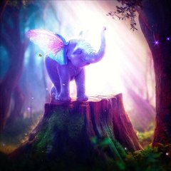 Magical Baby Elephant | Whimsical & Enchanting Vibes 🐘✨💫 #livewallpaper #naturetranquility