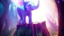 Magical Baby Elephant | Whimsical & Enchanting Vibes 🐘✨💫 #livewallpaper #naturetranquility