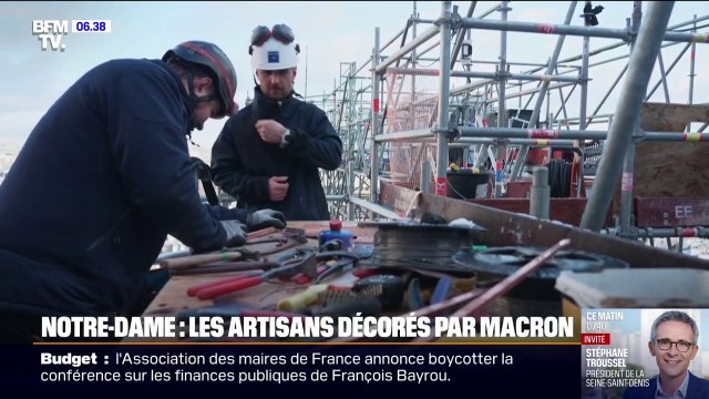 Emmanuel Macron va décorer, ce mardi 15 avril, cent personnes qui ont participé à la restauration de Notre-Dame de Paris