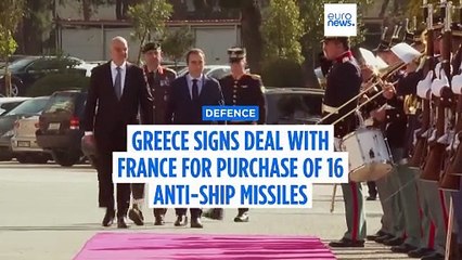 Greece strengthens military with 16 anti-ship missiles from France