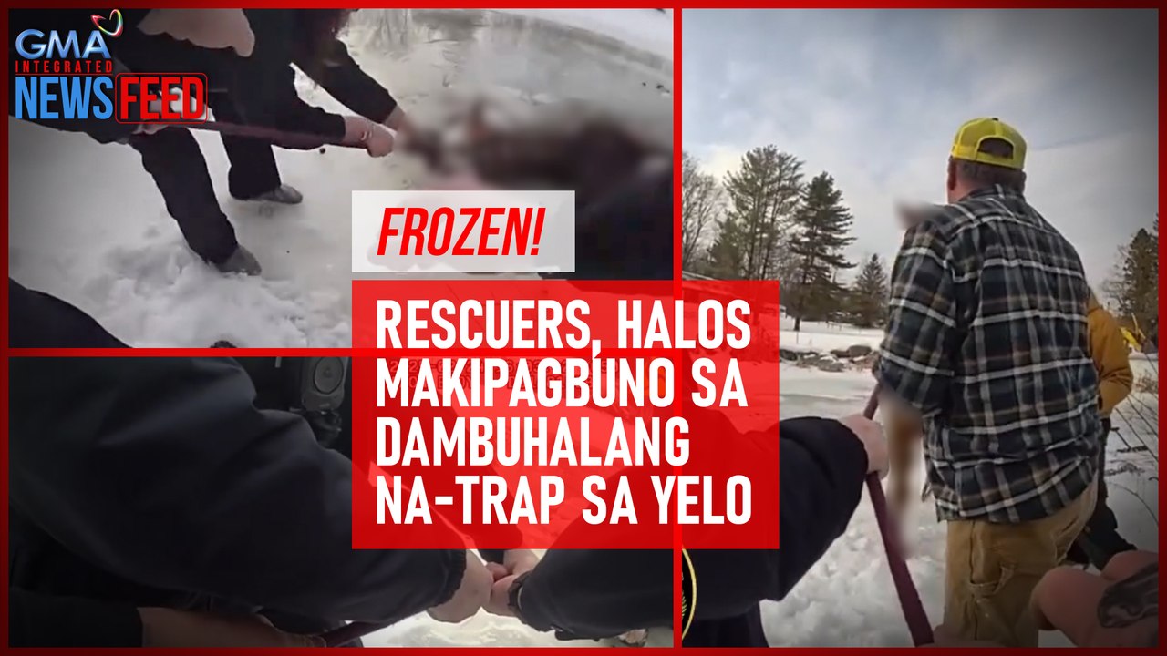 FROZEN! Rescuers, halos makipagbuno sa dambuhalang na-trap sa yelo | GMA Integrated Newsfeed