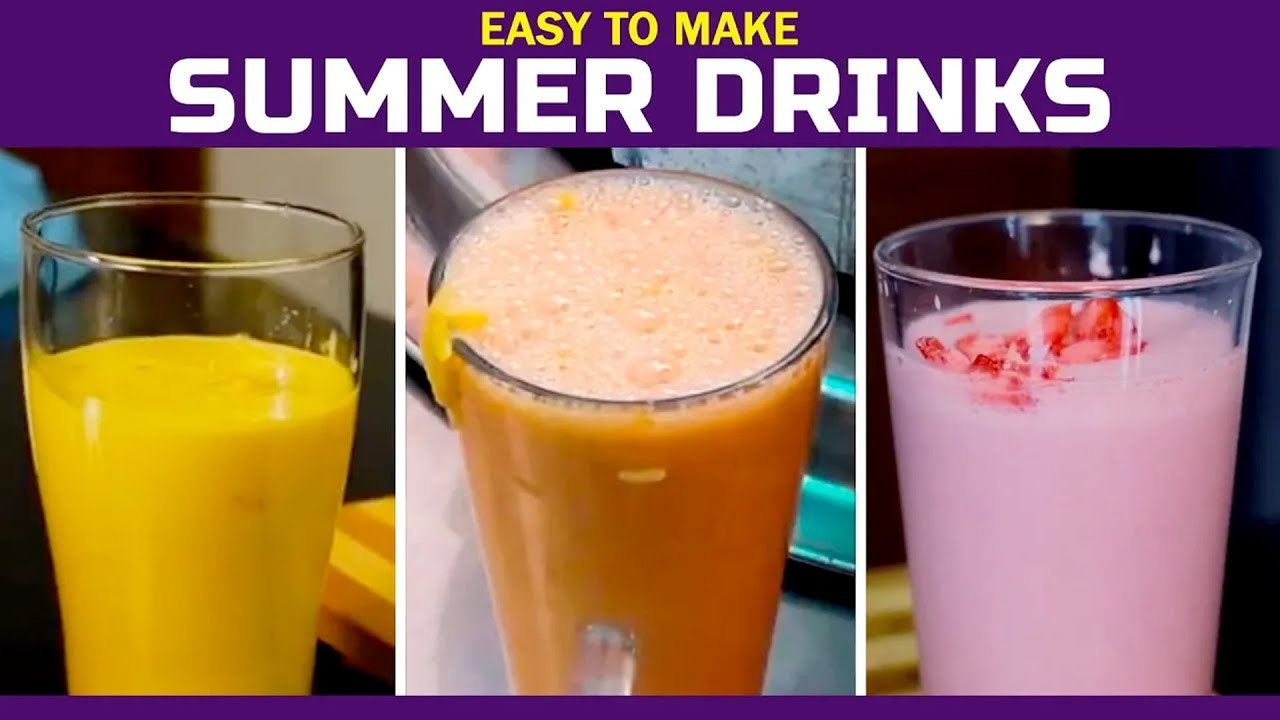 3 Super Yummy Shake Recipes ~ Mango Milkshake,...