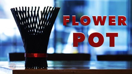 Make Your Own Flower Pot with Paper and Ribbon – Easy Step-by-Step Craft