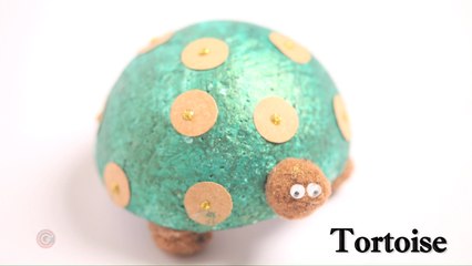 DIY Tortoise Craft with Paper and Cardboard