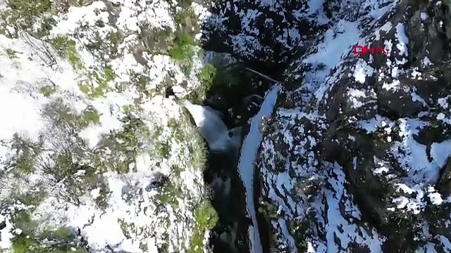 Batı Karadeniz'in saklı cenneti kar gelinliğini giydi!