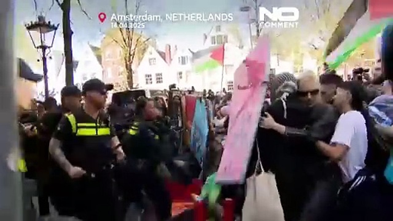 Studenten bei Pro-Palästina-Protest in Amsterdam verhaftet