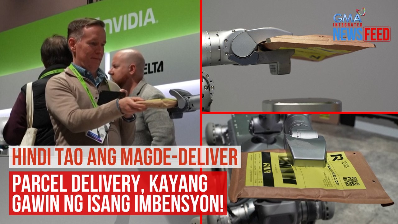 HINDI TAO ANG MAGDE-DELIVER  Parcel delivery, kayang gawin ng isang imbensyon! | GMA Integrated Newsfeed