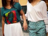 Flared 7/8 cotton pants femme La Fianc&eacute;e