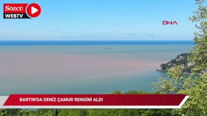 Bartın'da deniz çamur rengini aldı
