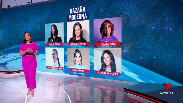 Katy Perry, la novia de Jeff Bezos y otras cuatro mujeres se fugan al espacio - Noticias Telemundo