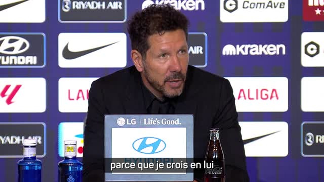 Atlético - Simeone : "Je continue de faire jouer Griezmann parce que je crois en lui"