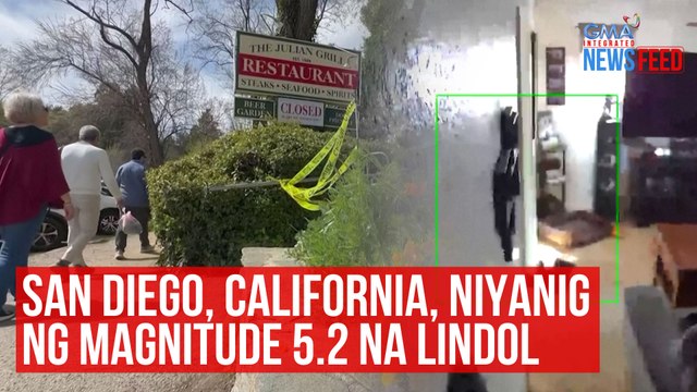 San Diego, California, niyanig ng Magnitude 5.2 na lindol | GMA Integrated Newsfeed