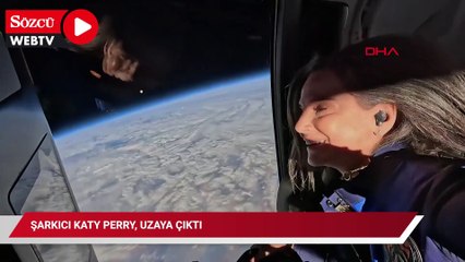 Şarkıcı Katy Perry, uzaya çıktı